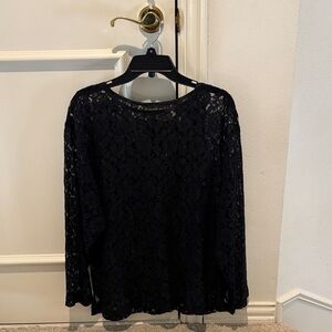 Karen Kane Black Lace Blouse